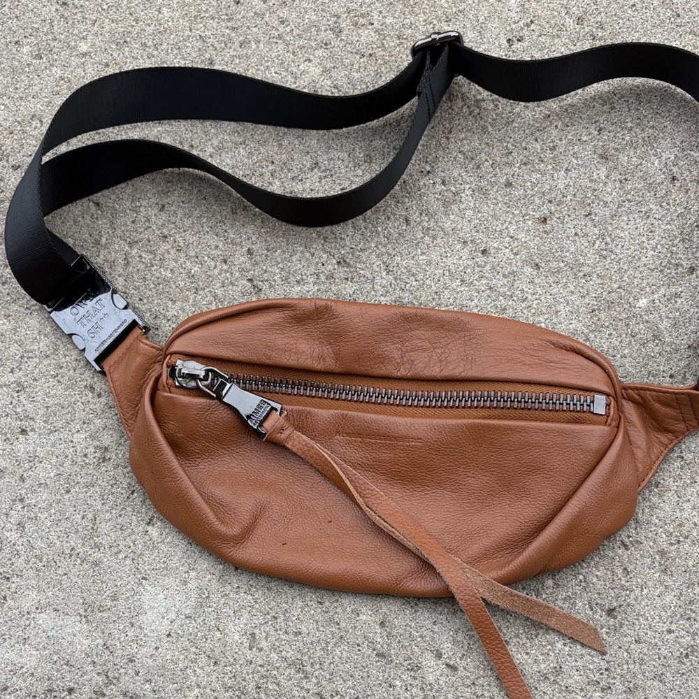 Aimee Kestenberg Milan Leather Brown Leather Bag - Chestnut w/gunmetal